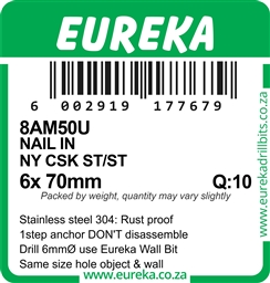 8AM50 - Nylon Countersunk ST/ST -8AM50_label_T
